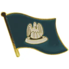Louisiana Flag Pin 1"