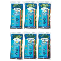 Deluxe Bleeding Art Tissue, 20 Assorted Colors, 20" x 30", 20 Sheets Per Pack, 6 Packs