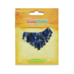6 Packs of Sodalite Fan Pendant Pack of 13