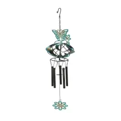 Metal Butterfly Wind Chime Spinner Garden Art Hanging Patio Decor Yard D&eacute;cor