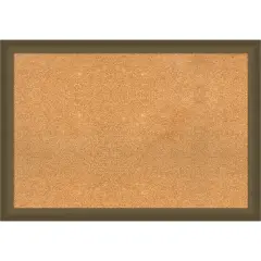 Blaine Narrow Framed Corkboard, Natural Cork Blaine Light Bronze