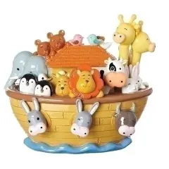 Roman 6.5" Orange and Gray Little Drops of Water Noah's Ark Figure
