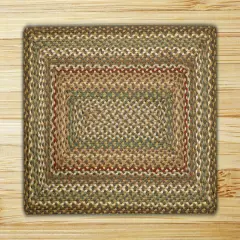 Earth Rugs RC-51 Fir Tonal Rectangle Braided Rug 2 Feet x 8 Feet