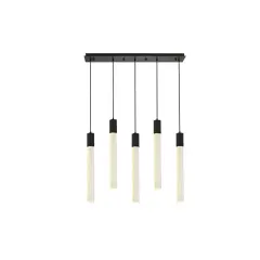Weston 5 lights pendant in black
