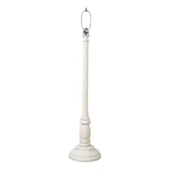 Irvins Country Tinware Brinton House Floor Lamp Base in Rustic White