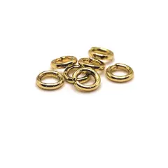 100, 500 or 1,000 Pieces: 5 mm KC Gold/Light Gold Jump Rings, 18g