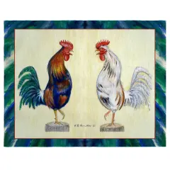 Betsy Drake Blue Rooster Place Mat Set of 4