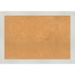 Mosaic Framed Corkboard, Natural Cork Mosaic White