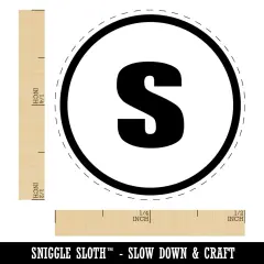 Small S Size Tag Self-Inking Rubber Stamp Ink Stamper for Stamping Crafting Planners Lime Green