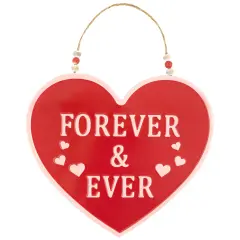 Northlight Forever and Ever Valentine's Day Wall Decoration - 13.75" Red