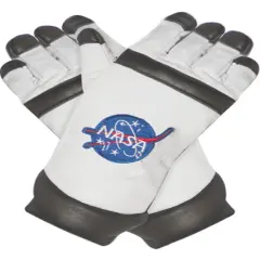 Adult's White Astronaut Gloves Costume Accessory