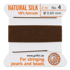 Bead Cord Silk Brown #04