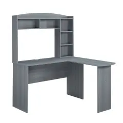 Techni Office Solutions 62.5" Gray Durable L-Shaped Computer Desk