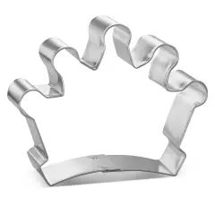 CookieCutter.Com Crown Cookie Cutter 3.75 Inch &ndash;Tin Plated Steel Cookie Cutters &ndash; Made In The USA