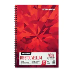 Koh-I-Noor Bristol Pad - Vellum, 17" x 11", 20 Sheets