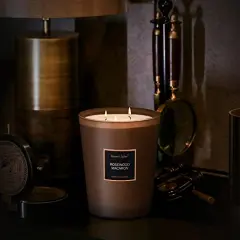 Scented Candles | Large Jar Candle - 33.3 Oz. Natural Soy Aromatherapy Candles | Up to 70 Hours Burn Time with 3 Cotton Wicks, Home Decorative Fragrance Candles - Rosewood Macaron