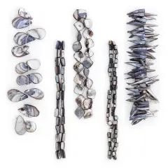 Astrid Sea Shell Beads Collection Value Pack |Gray