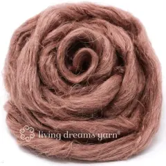 Hemp - Beautifully Dyed Vivid Colors, Combed Top Roving for Spinning, Blending, Felting, Weaving. Blush