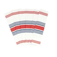 Striped Kitchen Towels Red & Blue