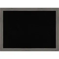 Regis Barnwood Narrow Wood Framed Corkboard, Black Cork