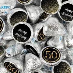 50th Birthday Candy Party Favors Chocolate Hershey's Kisses Bulk