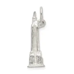 Sterling Silver Sears Tower Building Charm Chicago Jewerly 25mm x 7mm