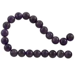 Amethyst Round Beads Medium Color 8mm (16" Strand)