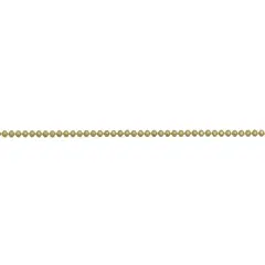 1.5mm Satin Hamilton Gold Diamond Cut Ball Chain (Priced per Foot)