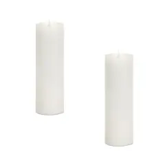 Simplux LED Pillar Candle w/Moving Flame (Set of 2)
