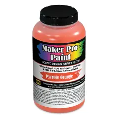 Smooth-On Maker Pro Acrylic-Urethane Paint - Pyrrole Orange, 16 oz