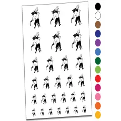 Minotaur Greek Myth Monster Temporary Tattoo Water Resistant Fake Body Art Set Collection Light Green