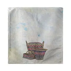 Betsy Drake Three Baskets Beach Towel