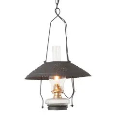 Irvins Country Tinware Store Lamp in Smokey Black