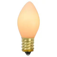 Northlight C7 Opaque Christmas Replacement Bulbs - White - 4ct