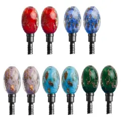 HiyaHiya Interchangeable Cable Glass Bead Stoppers for Small Cable Multicolor