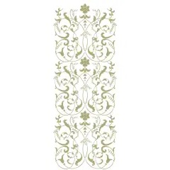 Three Repeat Scroll Panel Wall Stencil | 3335B by Designer Stencils |