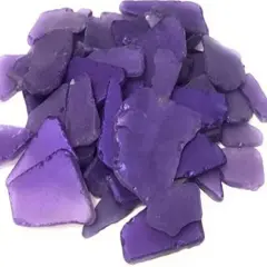 Sea Glass 11 Ounces Metallic Purple Sea Glass - Bulk Seaglass Pieces for Beach Decor & Crafts