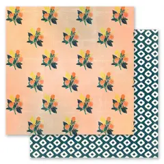 Majestic Collection 12x12 Sheet - Sugarbushes - 12x12 in, w foil details (10 SHEETS)