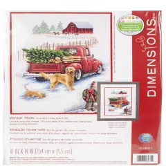 Dimensions Counted Cross Stitch Kit 10"X14"-Winter Ride