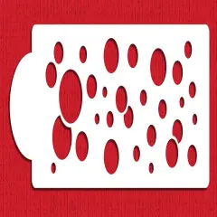 Floating Bubbles Cake Stencil Side | C704 by Designer Stencils | Cake Decorating Tools |