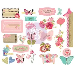 Prima Marketing Inc Butterfly Bliss Collection Chipboards - 25 Pcs 655350913137