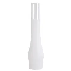 Frosted Glass Lamp Chimney, Replacement Hurricane Globe Measures 2 7/8 Inch Diameter Base x 14 Inches High for Oil or Kerosene Lanterns