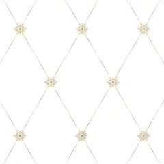 Winterthur Empire Diamond Wallpaper Wall Stencil | W033 by Designer Stencils | Reusable Stencils for Painting |