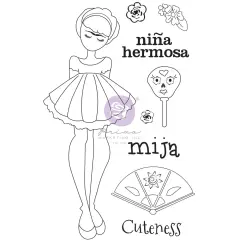 Prima Marketing Inc Julie N Doll Stamp - Mija - 9 Pcs 655350913540