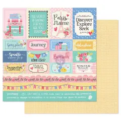 Prima Marketing Inc Jn Traveling Girl 12x12 Sheet 655350912796 (TOTAL 10 SHEETS)