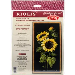 RIOLIS Counted Cross Stitch Kit 9.75"X19.75"-Sunflowers