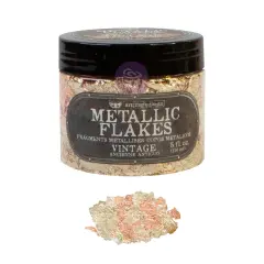Prima Marketing Inc Art Ingredients - Metal Flakes - Vintage - 1 Jar, Total Weight 30G Including Container 655350968854