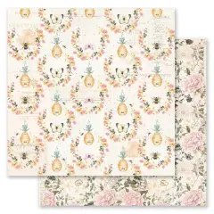 Miel Collection 12x12 Sheet - Honeybee - 12x12 in, w foil details (10 SHEETS)
