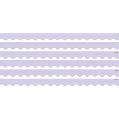 Lavender Scalloped Border Trim, 35 Feet Per Pack, 6 Packs