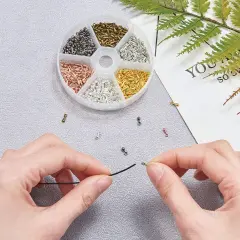 600 Pieces Alloy Extender Chain Terminator Charm Tear Drop Dangle End Beads End Piece for DIY Jewelry Findings Necklace Making(6 Colors)